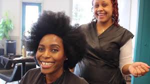 Getting A Haircut Wash Go On 4b 4c Hair Huetiful Salon Dallas Natural Hair Stylists 4c Hairstyles Natural Hair Styles