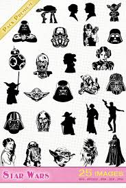 Download Star Wars 25 Svg Dxf Eps Silhouette Studio Png Silhouette Etsy