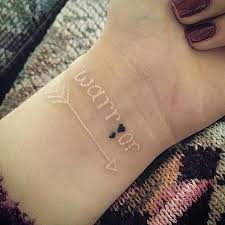 51 White Ink Tattoos That Will Inspire You To Get Inked Stayglam Arrow Tattoo On Wrist Ink Tattoo Back Tattoo