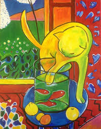 Hand Painted Henri Matisse The Cat With Red Fish Painting Reproduction On Canvas Arthistory Canvas Cat Famousarti 2020 Henri Matisse Fovizm Soyut Resimler