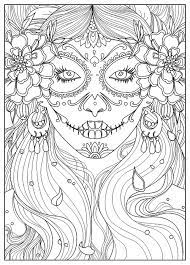 This collection includes mandalas, florals, and more. Day Of The Dead El Dia De Los Muertos Adult Coloring Pages
