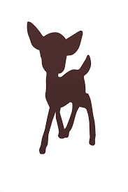 lief hertje babies bambi muurstickers
