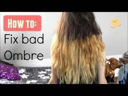 You try to lift a few shades off of your hair, expecting a nice shade of blonde, but you end up with a brassy orange instead. Fixing Bad Ombre Cutiefish Youtube