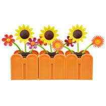 Have you seen the solar dancing characters at your local dollar tree? Bulk Plastic Solar Powered Connectable Dancing Flowers 4 At Dollartree Com Flower Gift Solar Power Flowers