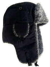 Winter Russian Trapper Hat Mens Xl Warm Black Grey Fur Cossack Soviet Ushank View More On The Link Http Trapper Hats Russian Trapper Hat Trapper Hat Men