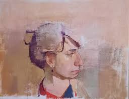 A new painting currently in the wonderful hands of @galeriemokum in  Amsterdam. . 'Rose, Fork and Green Button' oil/muslin/panel 10"x 10" . . .  #stilllifepainting #galeriemokum #oilpainting #flowerpainting #rose  #perceptualpainting #abstractpainting ...