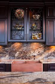 Wrought Iron Inserts In Kitchen Cabinet Doors Tuscan Kitchen Tuscan Decorating