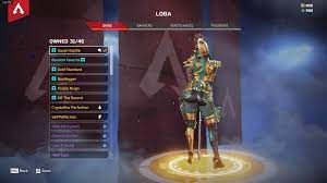 In-game look of Loba's Chaos Theory Skin - Haute Hoplite : rLobaMains