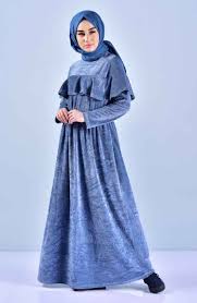 Sefamerve Firfirli Tesettur Kadife Elbise Modelleri Moda Tesettur Giyim Moda Stilleri Elbise Modelleri Elbise