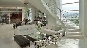 The classical curved white staircase with white skirt board, dark steel balusters decorated with floral motifs, dark walnut wooden stairs and a dark grey persian carpet. Luxurious Modern Staircase Design Youtube