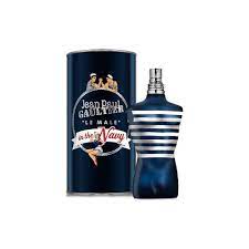 Le buste emblématique en forme de mâle, dans le style nautique. Jean Paul Gaultier Le Male In The Navy Edt 125ml