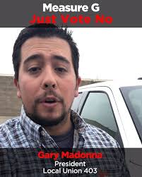 San Luis Obispo just lost several major employers — with that looming  economic impact to the County, we cannot afford to lose more jobs right  now. Join local unions in voting NO
