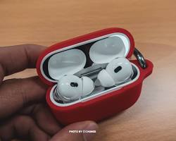 누아트 스무디 실리콘케이스 에어팟프로 미드나잇그린 미끄럼 방지 이미지