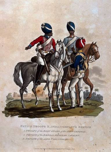 Native Troops, East India Company's Service, 1812 | Online Collection | National Army Museum, London