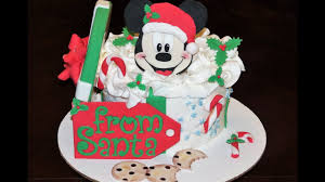 Loving this fun christmas mickey birthday party! Cake Decorating Tutorials How To Make A Christmas Mickey Mouse Cake Sugarella Sweets Youtube