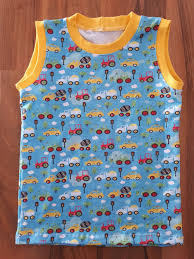 T Shirts Sommertop Achselshirt Jungs Gr 104 110 Handarbeit Ein Designerstuck Von Claudia Strubbe Bei Dawanda Etsy Handarbeit Shirts