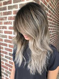 Ashy Balayage High Contrast Ombre Balayage Hair Blonde Balayage Asian Hair Ash Blonde Balayage