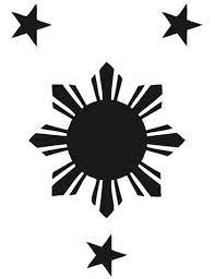 Philippines Sun And Star Style 1 Custom Decal By Riceboydesign 5 95 Custom Decals Sun And Stars Henna Designs