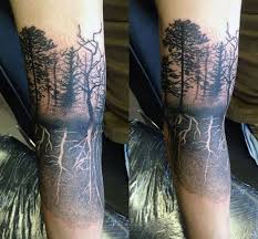 Start A Fire Tatouage Manchette Douille De L Arbre Tatouages Demi Bras