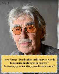 Det var den 19 januari 2024 som Lasse Åberg förlorade sin fru Inger när hon  hastigt gick bort. 💔 Inger Åberg fick plötsligt svårt att andas under en  middag. Ambulans tillkallades morgonen