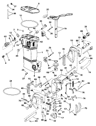 Johnson Midsection Manual Tilt Parts For 1996 25hp J25tkledc Outboard Motor