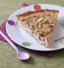Tarte A La Rhubarbe Et Amandes Recette Tarte Rhubarbe Recettes De Cuisine Rhubarbe