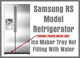 Why device not running samsung official software. Samsung Refrigerator Ice Maker Tray Not Filling With Water Model Rs Fridge