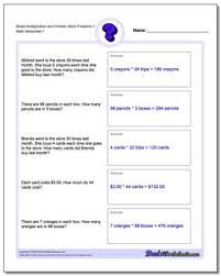 3rd grade math word problems. Word Problems Mixed Multiplication And Division Word Problems