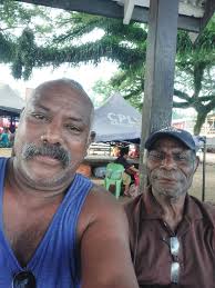 Ran into young Jonah Kanawi of Johnson island who was selling these freshly  caught giant octopuses at ward 3 this afternoon. Kanawi is a Grade 7  student at Mbunai primary school and