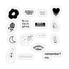 Ideas on how to spend the day when you don't feel like. Pin On Black And White Stickers