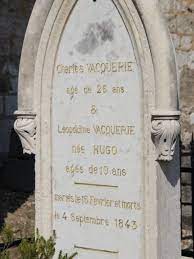 NOIR CLAIR - LEOPOLDINE HUGO et CHARLES VACQUERIE reposent... | Facebook