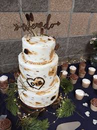 Buttercream Birch Tree Wedding Cake Aspen Birch Tree Wedding Cake Wedding Cake Tree Birch Tree Wedding Wedding Cakes