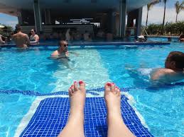 We have gathered some pool areas that charmed by pool lounge chairs. View Of The Pool Bar From The In Pool Lounge Chairs Picture Of Hotel Riu Palace Costa Rica Sardinal Tripadvisor