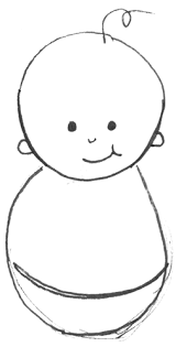 How do you draw a baby. How To Draw Cartoon Baby With Easy Drawing Lesson For Kids How To Draw Step By Step Drawing Tutorials