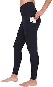 Amazon Com Ododos High Waist Out Pocket Yoga Capris Pants Tummy Control Workout Running 4 Way Stretch Yoga Yoga Pants Pants For Women Yoga Pants With Pockets