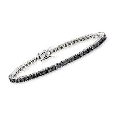 How about an affordable diamond cuff or link bracelet in sterling silver? 5 00 Ct T W Black Diamond Tennis Bracelet In Sterling Silver Ross Simons