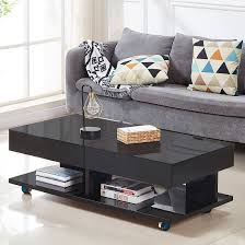 Here, see chic and practical choices for every style and hear from the design experts on how they chose these particular pieces. Verona Storage Glass Coffee Table In High Gloss Black 249 95 Go Furniture Co Uk