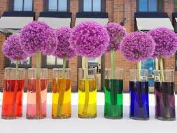 Rainbow Centerpiece Simple Pride Wedding Decor Small Wedding Decor Rainbow Centerpiece Wedding Decorations