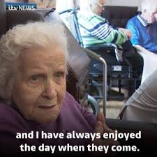 Toddlers help people living with dementia in care home