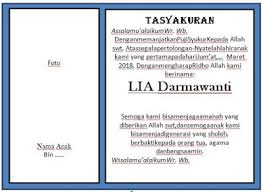 Mari kita bersihkan halaman rumah! 4000 Contoh Undangan Syukuran Kelahiran Anak Doc Terbaru Contoh Undangan