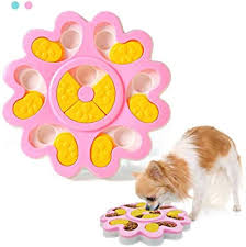 Cat puzzle feeders have been getting increasingly popular these days as people start to realize how useful they can be, which is why the market is currently flooded with them. Tineer Pet Dog Food Puzzle Toy Puppy Cat Treat Dispenser Feeder Interactive Slow Feeder Bowl Improve Iq Training Game Safe And Easy To Clean Pink Amazon De Pet Supplies