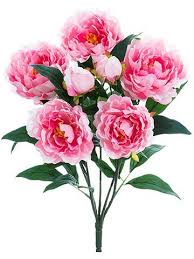 Check spelling or type a new query. Artificial 22 Peony Bush X5 Pink Silk Flower Depot