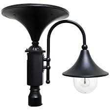 Everest Ii Commercial 22 High Black Solar Led Post Light 58w25 Lamps Plus
