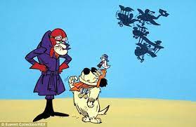 With Her Goggles And Flying Hat Callie Looks Rather Like The Cartoon Character Muttley P Cartoon Cartoon Tv Old Cartoons