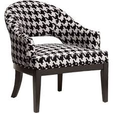 Black And White Houndstooth Accent Chair Houndstooth In 2020 Upholstered Accent Chairs Upholstered Arm Chair Armchair