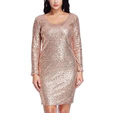Plus Size Gold Dress Amazon Com