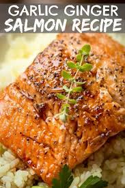 Garlic Ginger Glazed Salmon Is A Simple Pan Seared Salmon Recipe Topped With A Delicious Ga Salmon Glaze Recipes Salmon Recipes Pan Seared Easy Salmon Recipes