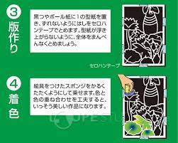 楽天市場 ステンシル版画 4切 ルーペスタジオ ステンシル 版画 スタジオ