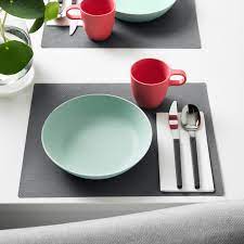 Colourful tableware that's also green. Talrika Deep Plate Light Green 20 Cm Ikea