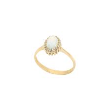 White Opal Ring Gold Opal Ring Fire Opal Ring Australian